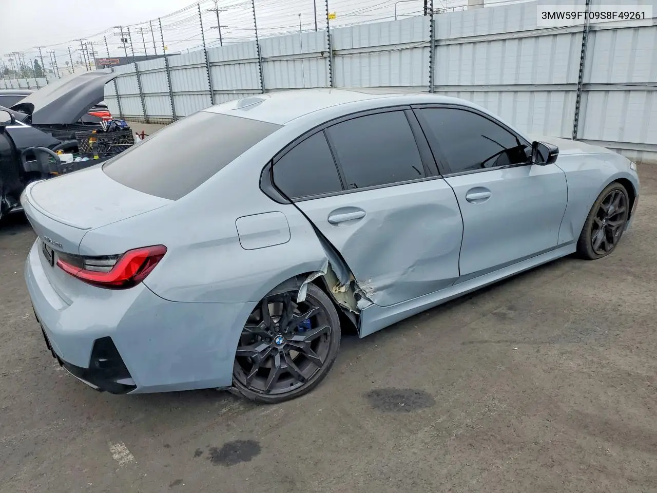 2025 BMW M340I VIN: 3MW59FT09S8F49261 Lot: 53300136