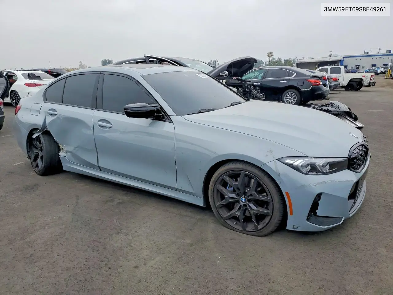 2025 BMW M340I VIN: 3MW59FT09S8F49261 Lot: 53300136