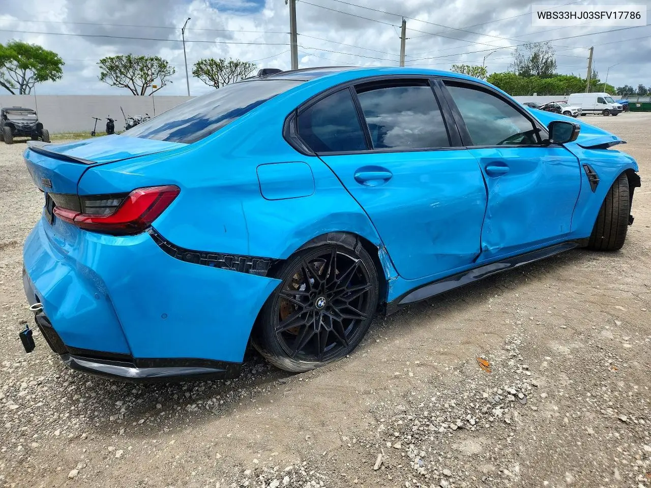 2025 BMW M3 Competition VIN: WBS33HJ03SFV17786 Lot: 54076326