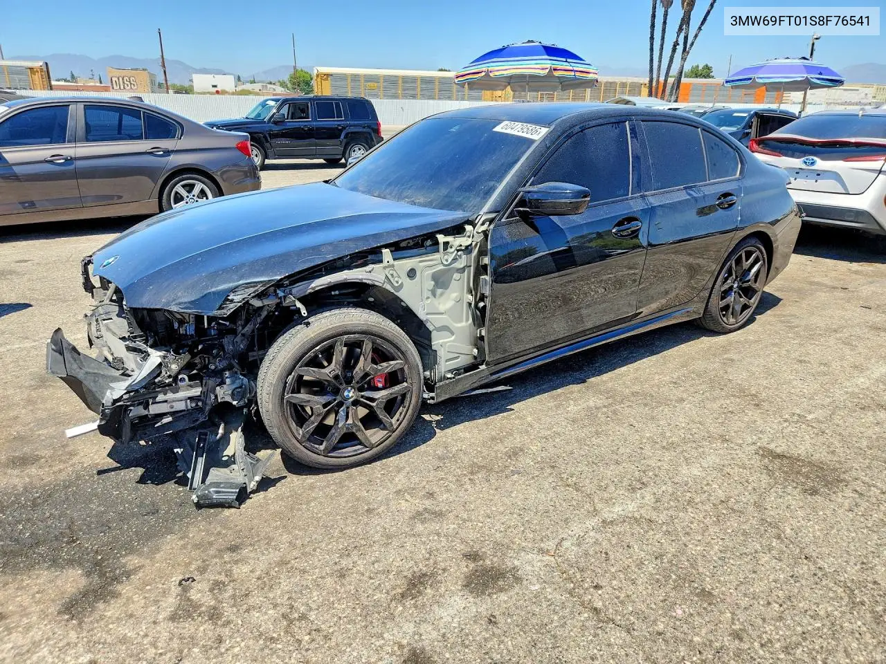 2025 BMW M340Xi VIN: 3MW69FT01S8F76541 Lot: 60479586