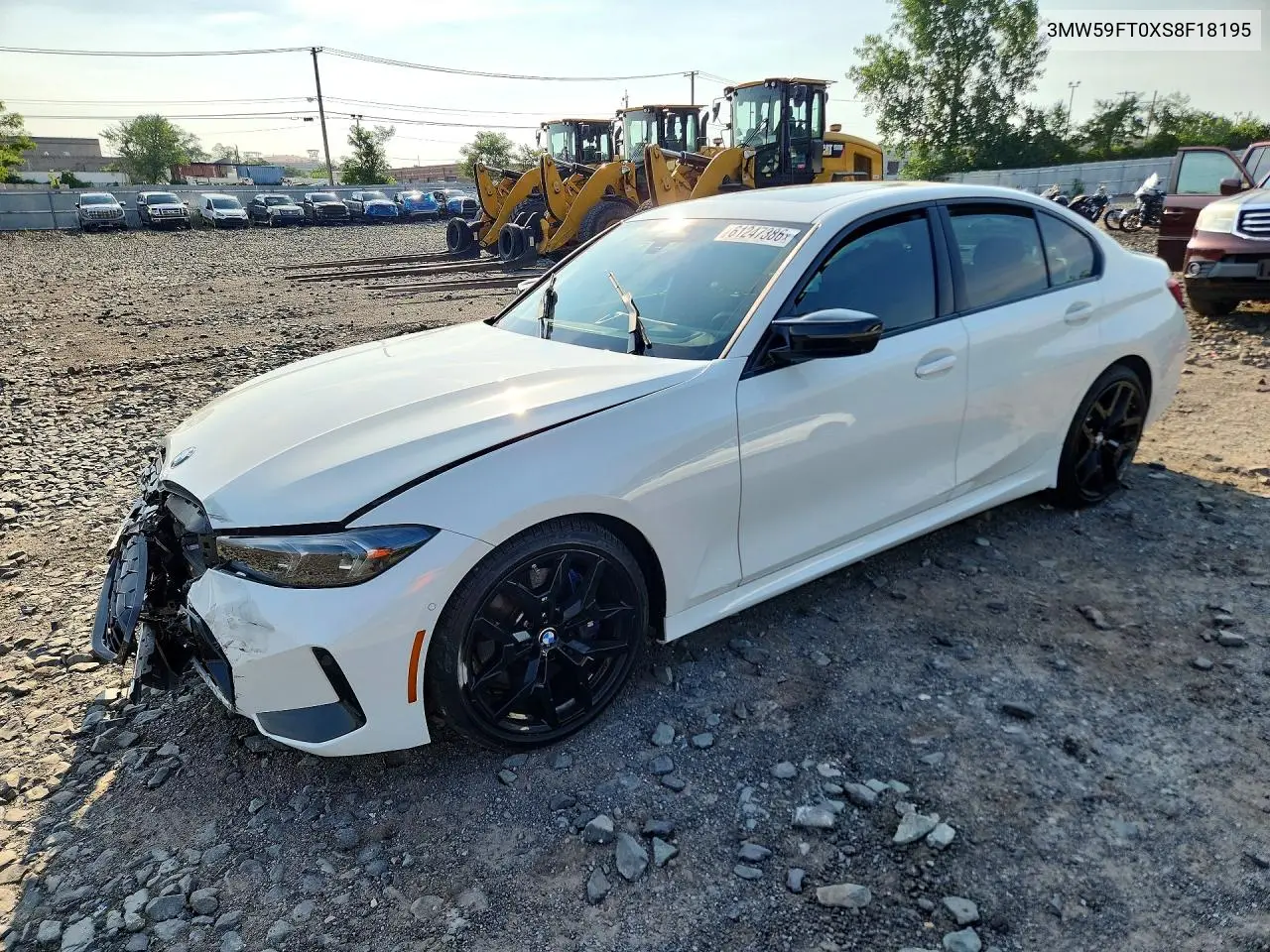 2025 BMW M340I VIN: 3MW59FT0XS8F18195 Lot: 61247386