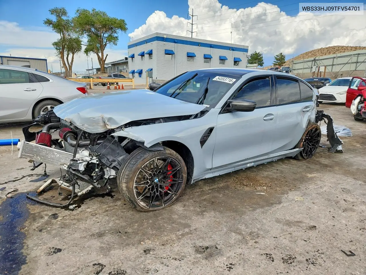 2026 BMW M3 Competition VIN: WBS33HJ09TFV54701 Lot: 54553716