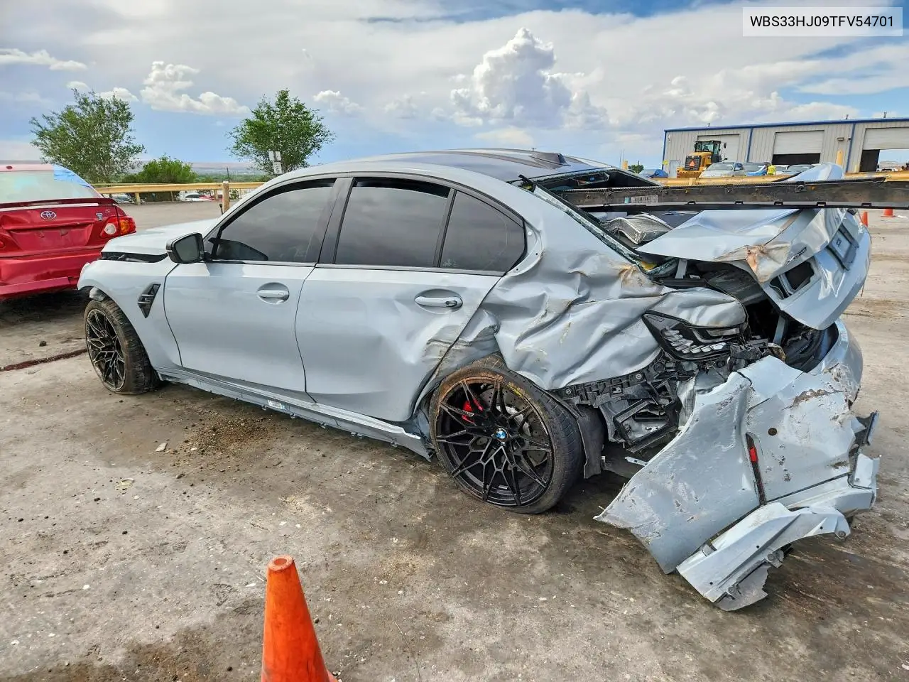 2026 BMW M3 Competition VIN: WBS33HJ09TFV54701 Lot: 54553716