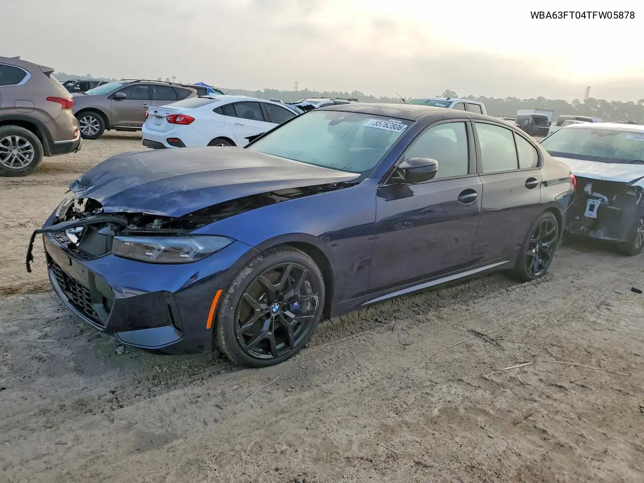 2026 BMW M340Xi VIN: WBA63FT04TFW05878 Lot: 55762806