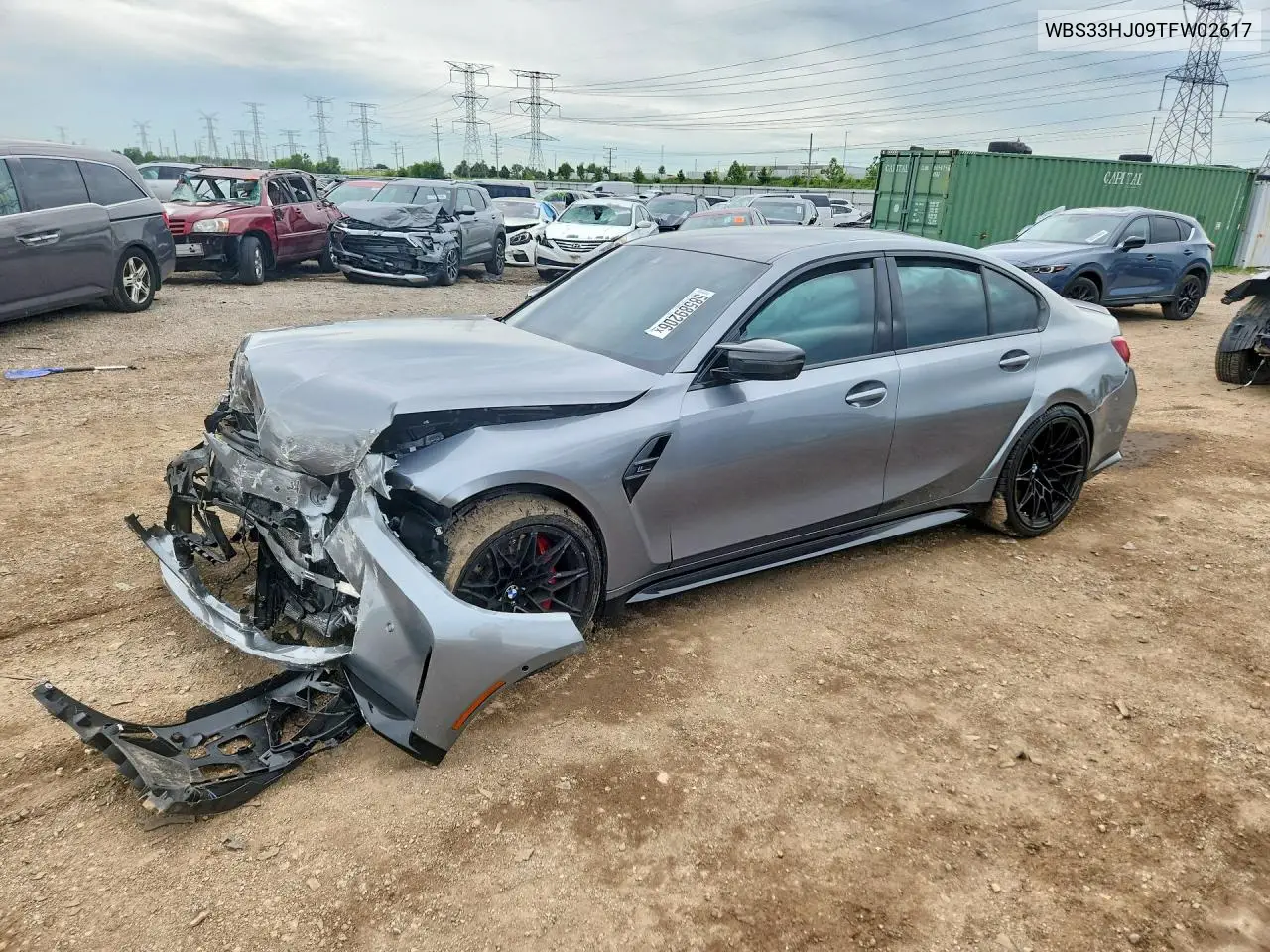 2026 BMW M3 Competition VIN: WBS33HJ09TFW02617 Lot: 58589206