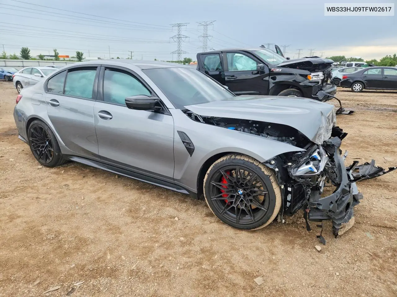 2026 BMW M3 Competition VIN: WBS33HJ09TFW02617 Lot: 58589206