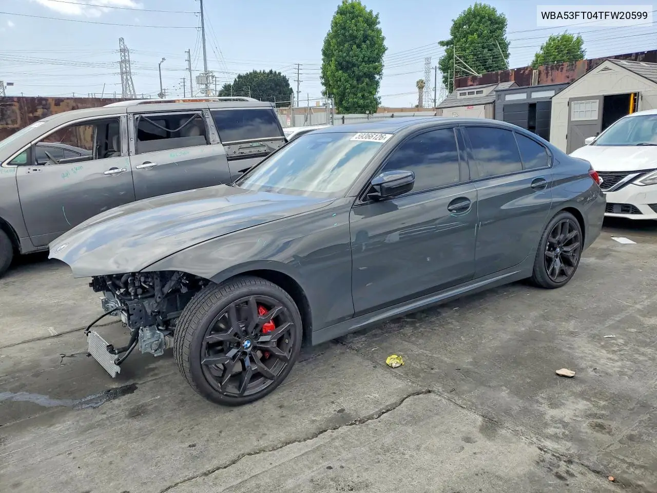 2026 BMW M340I VIN: WBA53FT04TFW20599 Lot: 59366126