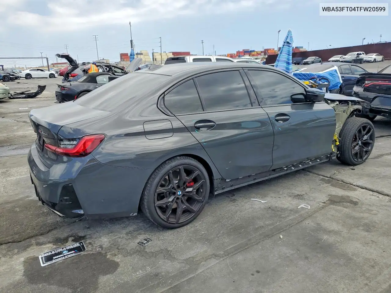 2026 BMW M340I VIN: WBA53FT04TFW20599 Lot: 59366126