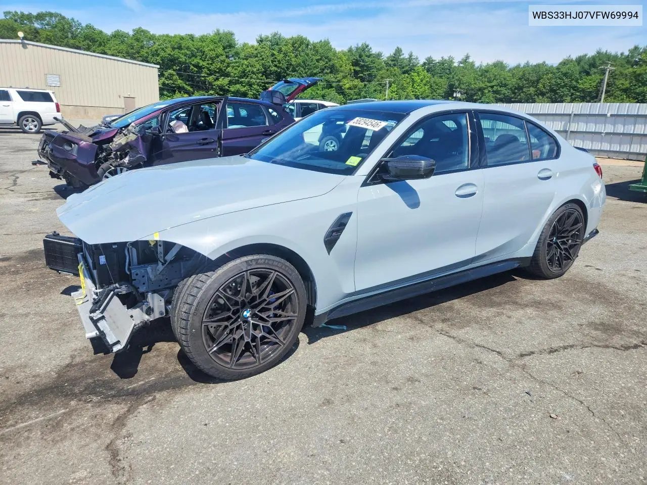 2027 BMW M3 Competition VIN: WBS33HJ07VFW69994 Lot: 58294546