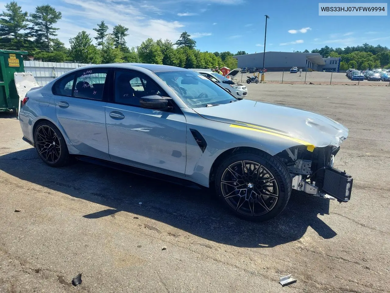 2027 BMW M3 Competition VIN: WBS33HJ07VFW69994 Lot: 58294546