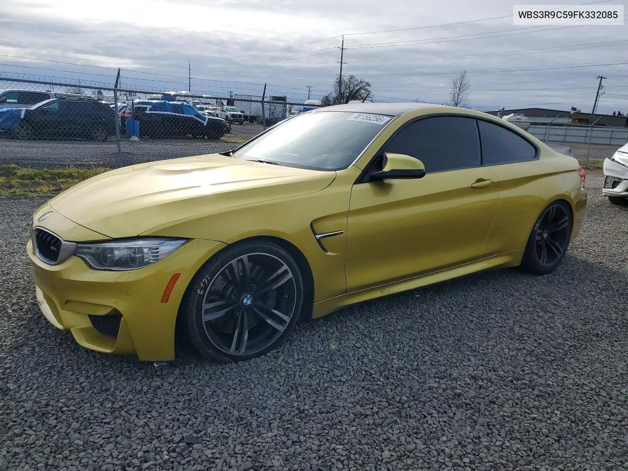 2015 BMW M4 Competition VIN: WBS3R9C59FK332085 Lot: 48156256
