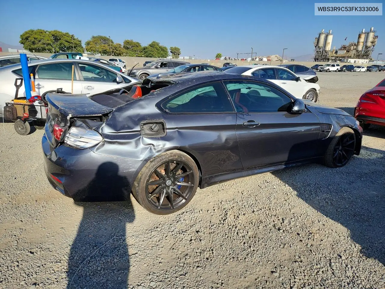 2015 BMW M4 VIN: WBS3R9C53FK333006 Lot: 56295026