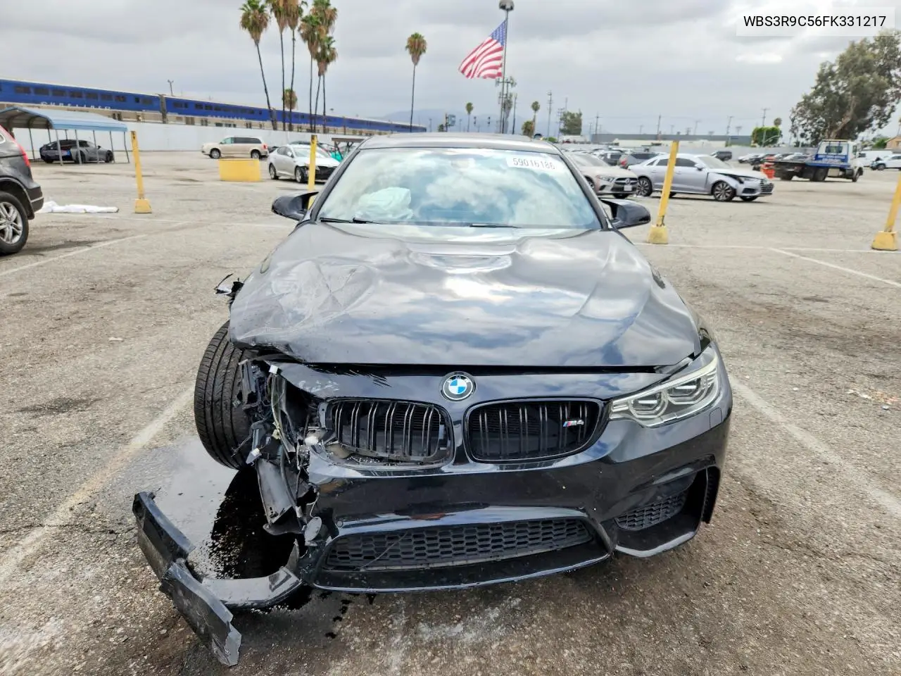 2015 BMW M4 VIN: WBS3R9C56FK331217 Lot: 59016186