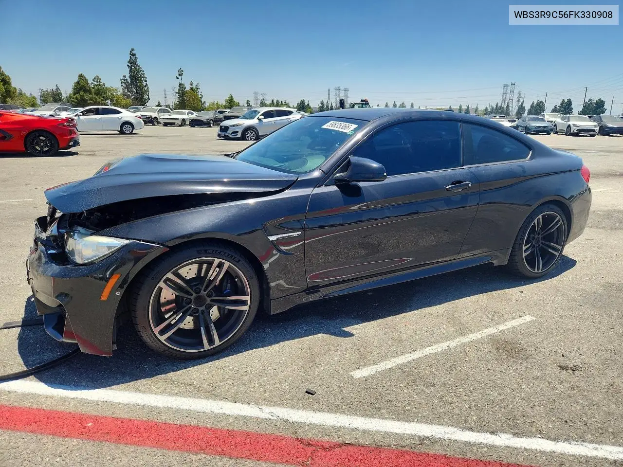 2015 BMW M4 VIN: WBS3R9C56FK330908 Lot: 59835366