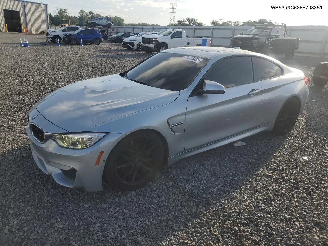 2015 BMW M4 VIN: WBS3R9C58FF708851 Lot: 61033426