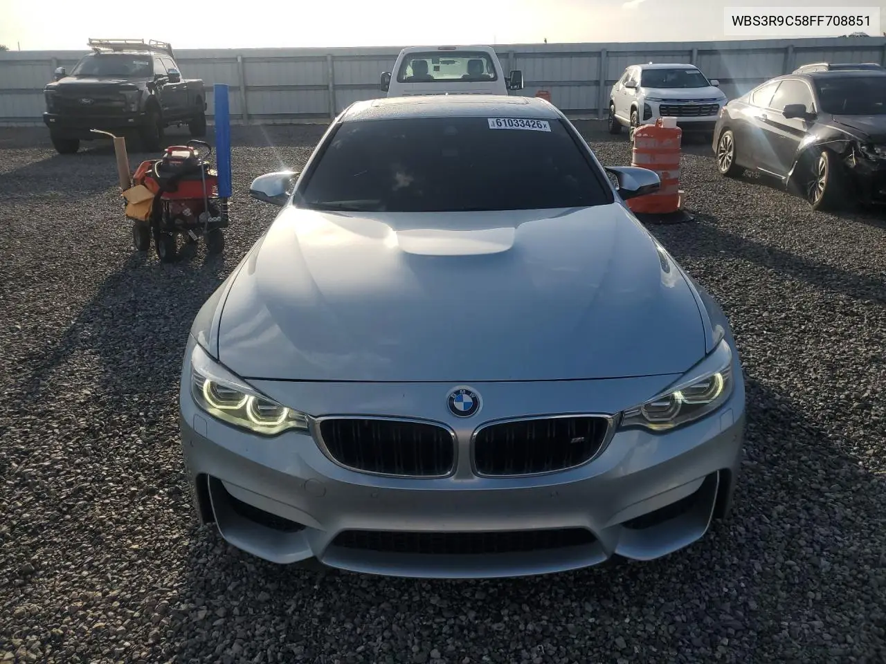 2015 BMW M4 VIN: WBS3R9C58FF708851 Lot: 61033426