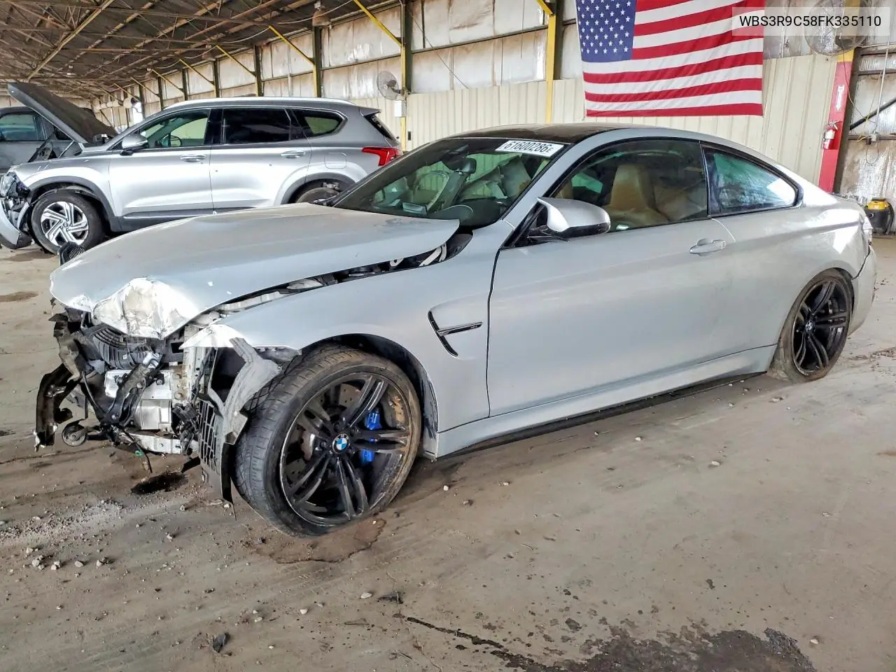 2015 BMW M4 VIN: WBS3R9C58FK335110 Lot: 61600286