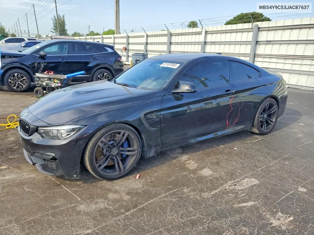 2018 BMW M4 VIN: WBS4Y9C53JAC87637 Lot: 61107546