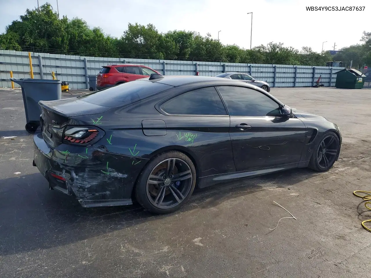 2018 BMW M4 VIN: WBS4Y9C53JAC87637 Lot: 61107546