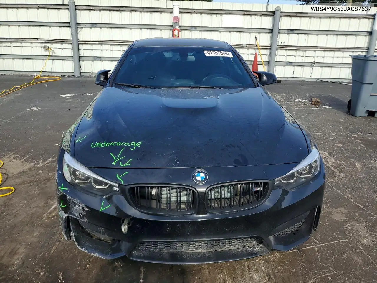 2018 BMW M4 VIN: WBS4Y9C53JAC87637 Lot: 61107546