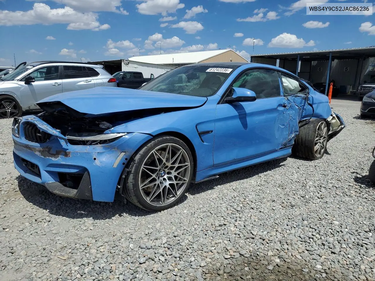 2018 BMW M4 VIN: WBS4Y9C52JAC86236 Lot: 61242236