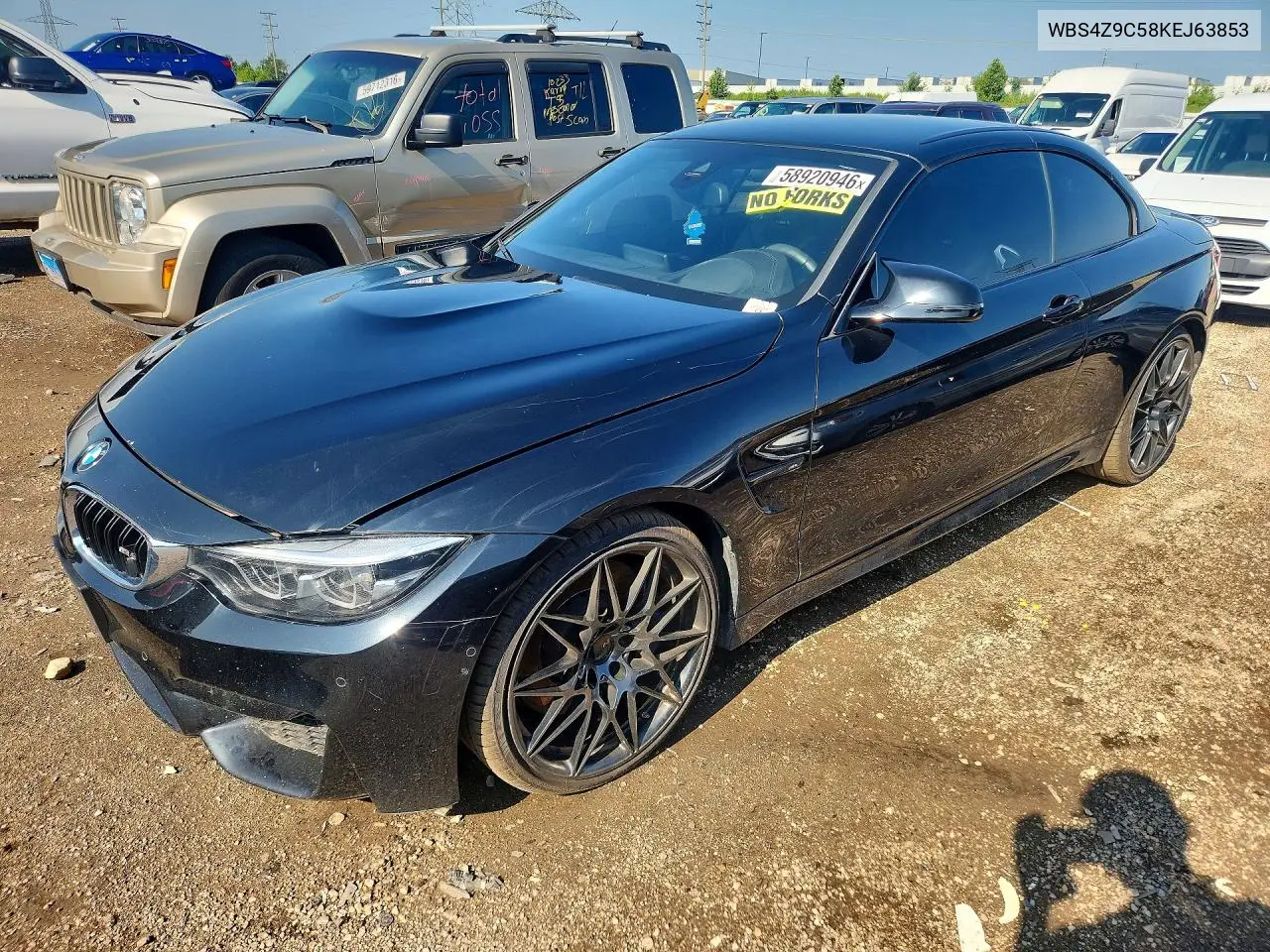 2019 BMW M4 VIN: WBS4Z9C58KEJ63853 Lot: 58920946