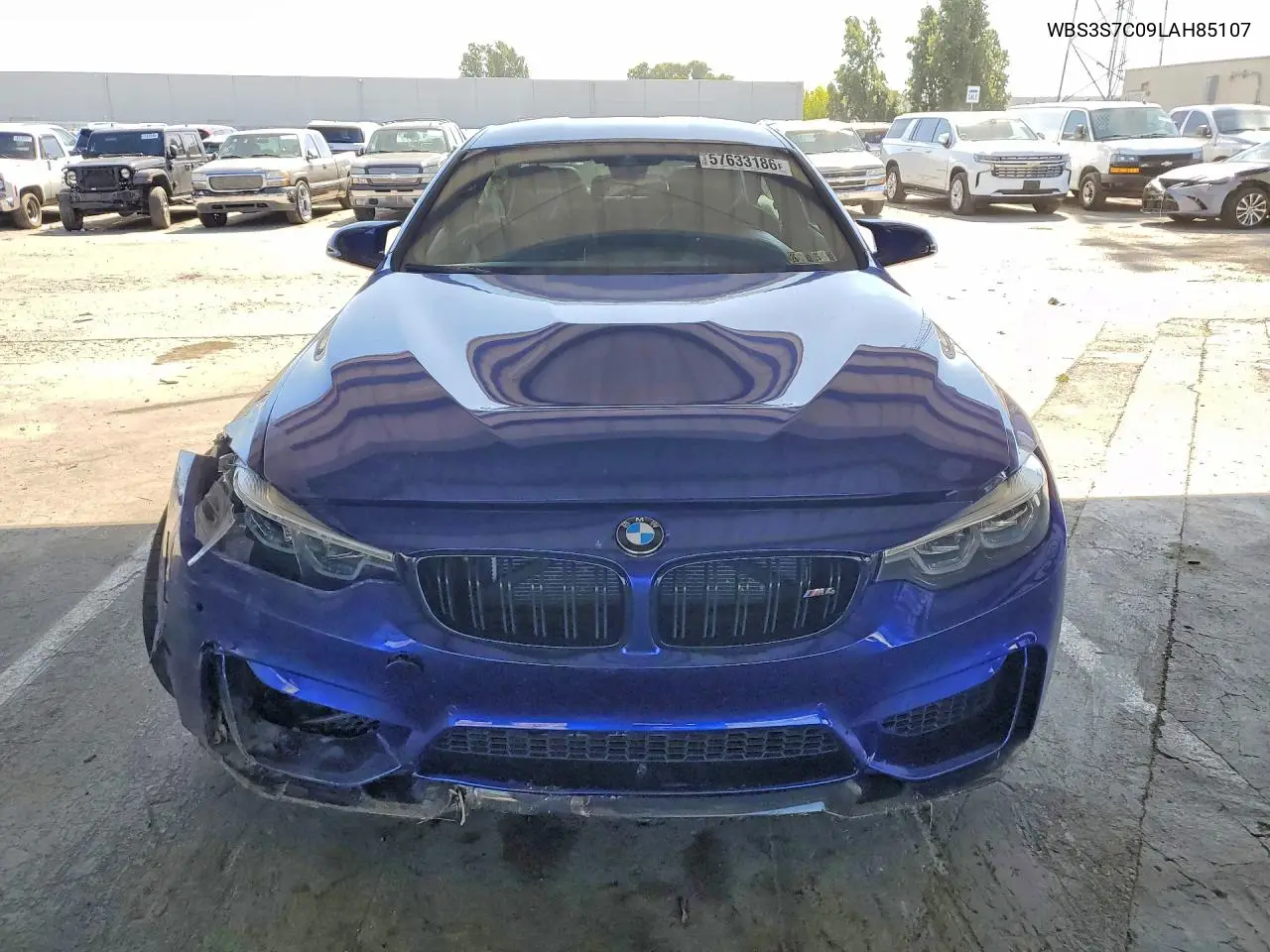 2020 BMW M4 Cs VIN: WBS3S7C09LAH85107 Lot: 57633186