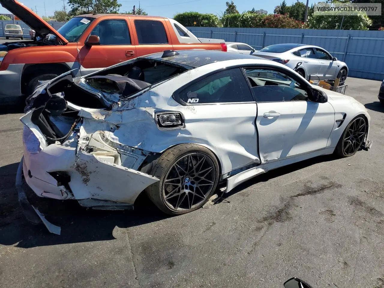 2020 BMW M4 VIN: WBS4Y9C03LFJ20797 Lot: 60885616