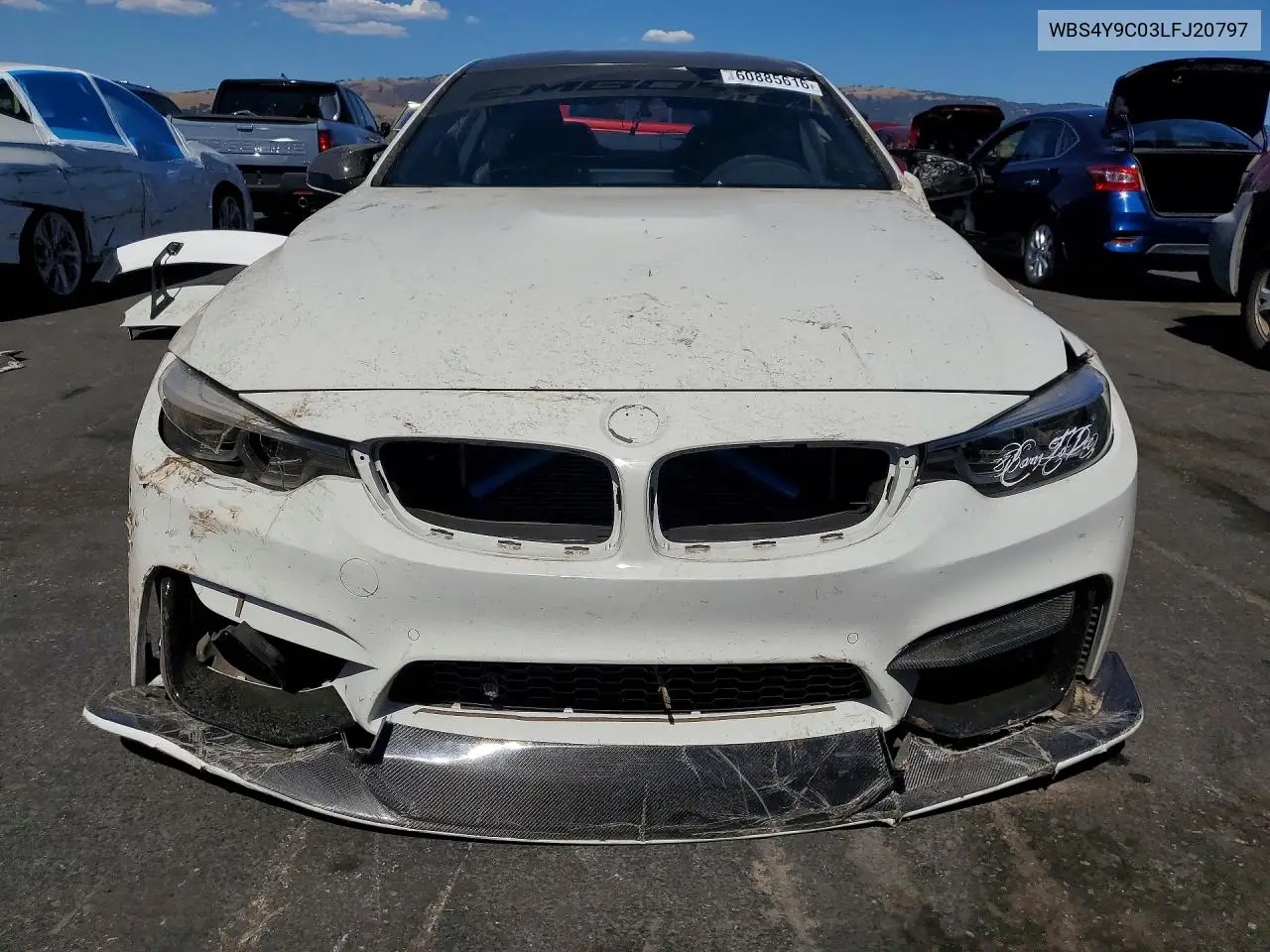 2020 BMW M4 VIN: WBS4Y9C03LFJ20797 Lot: 60885616