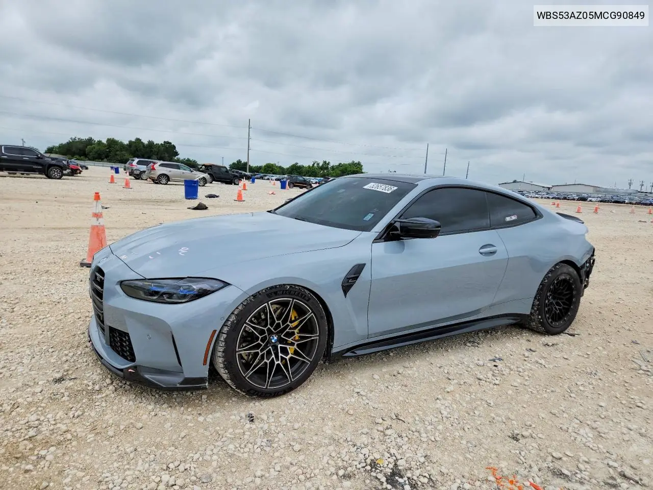 2021 BMW M4 VIN: WBS53AZ05MCG90849 Lot: 52657836