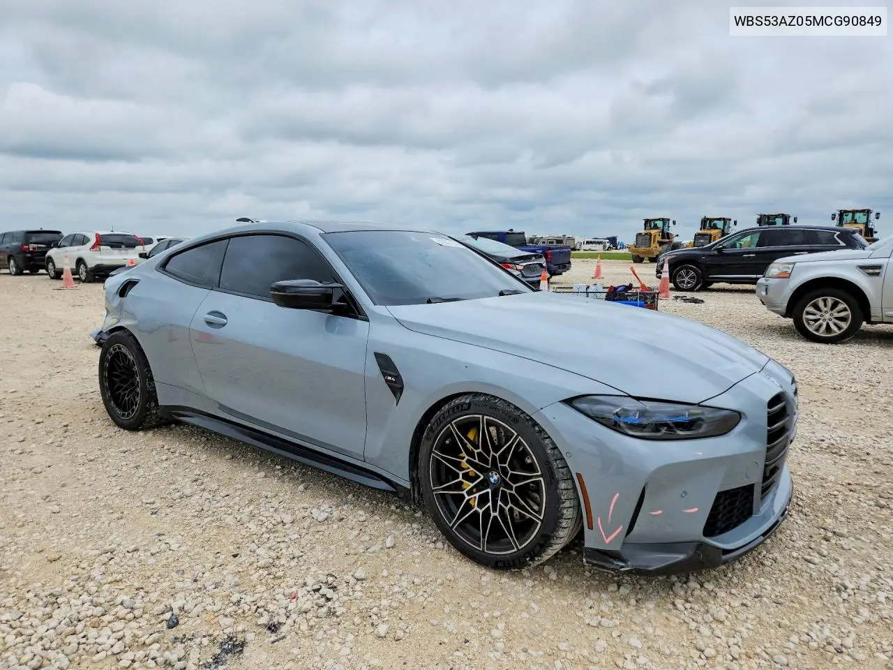 2021 BMW M4 VIN: WBS53AZ05MCG90849 Lot: 52657836