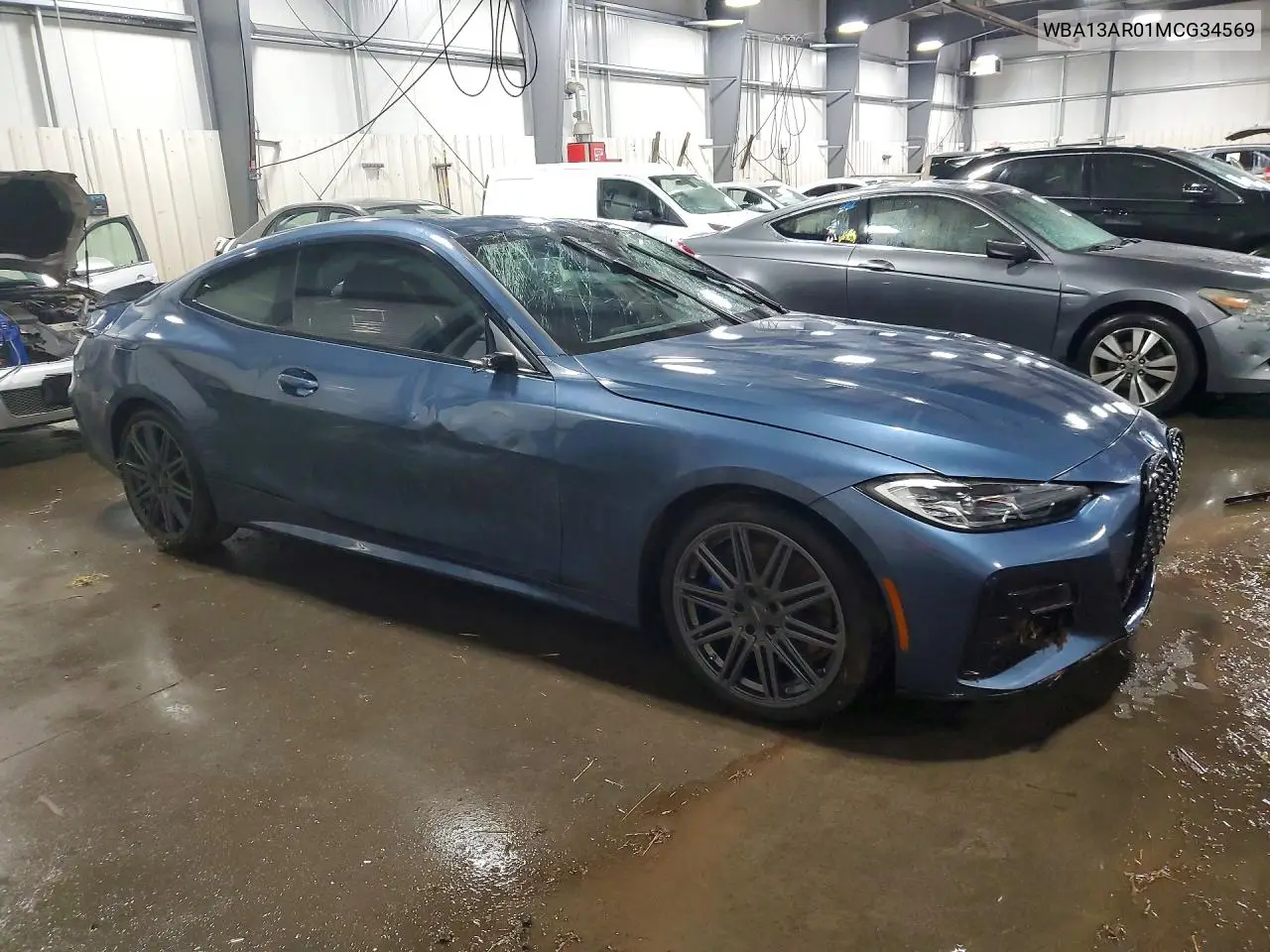 2021 BMW M440Xi VIN: WBA13AR01MCG34569 Lot: 53989596