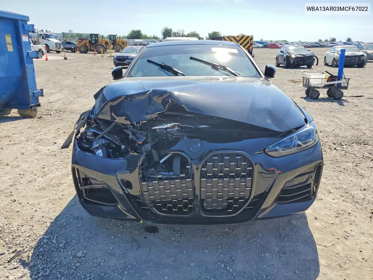 2021 BMW M440Xi VIN: WBA13AR03MCF67022 Lot: 55918346