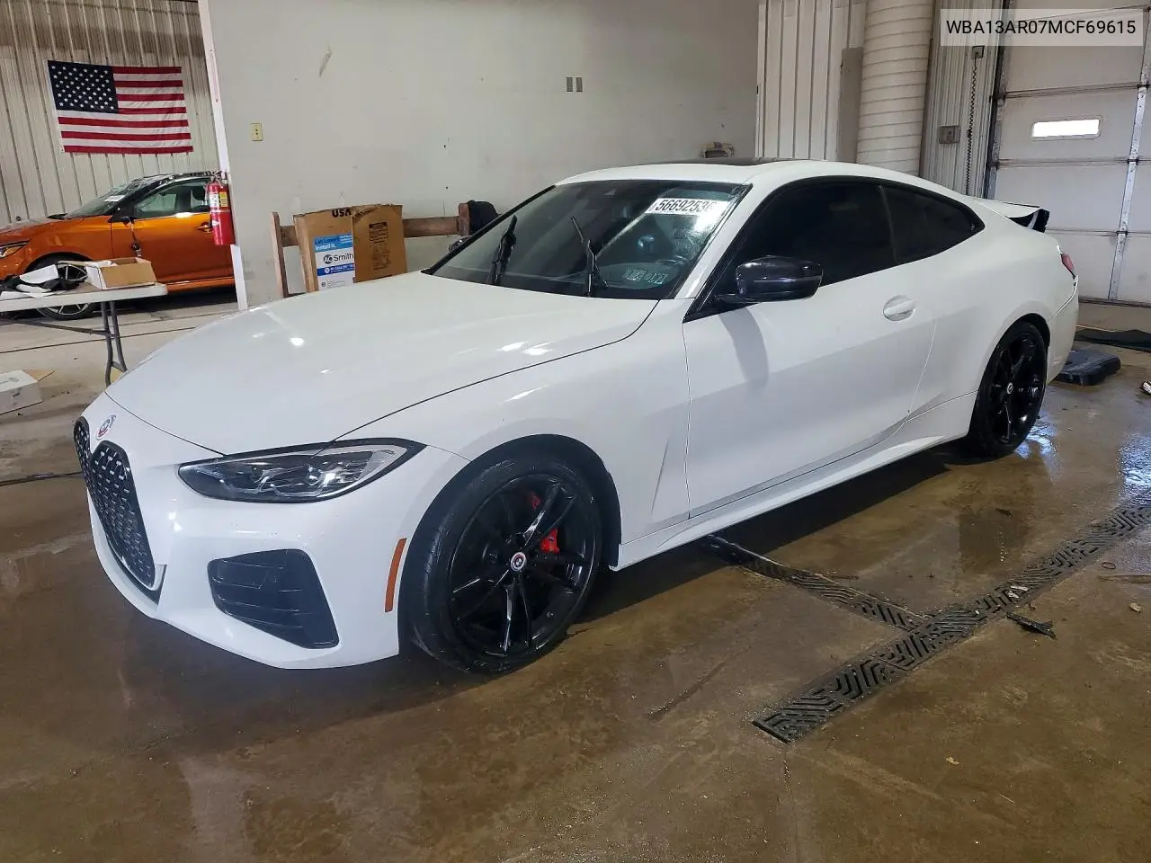 2021 BMW M440Xi VIN: WBA13AR07MCF69615 Lot: 56692536