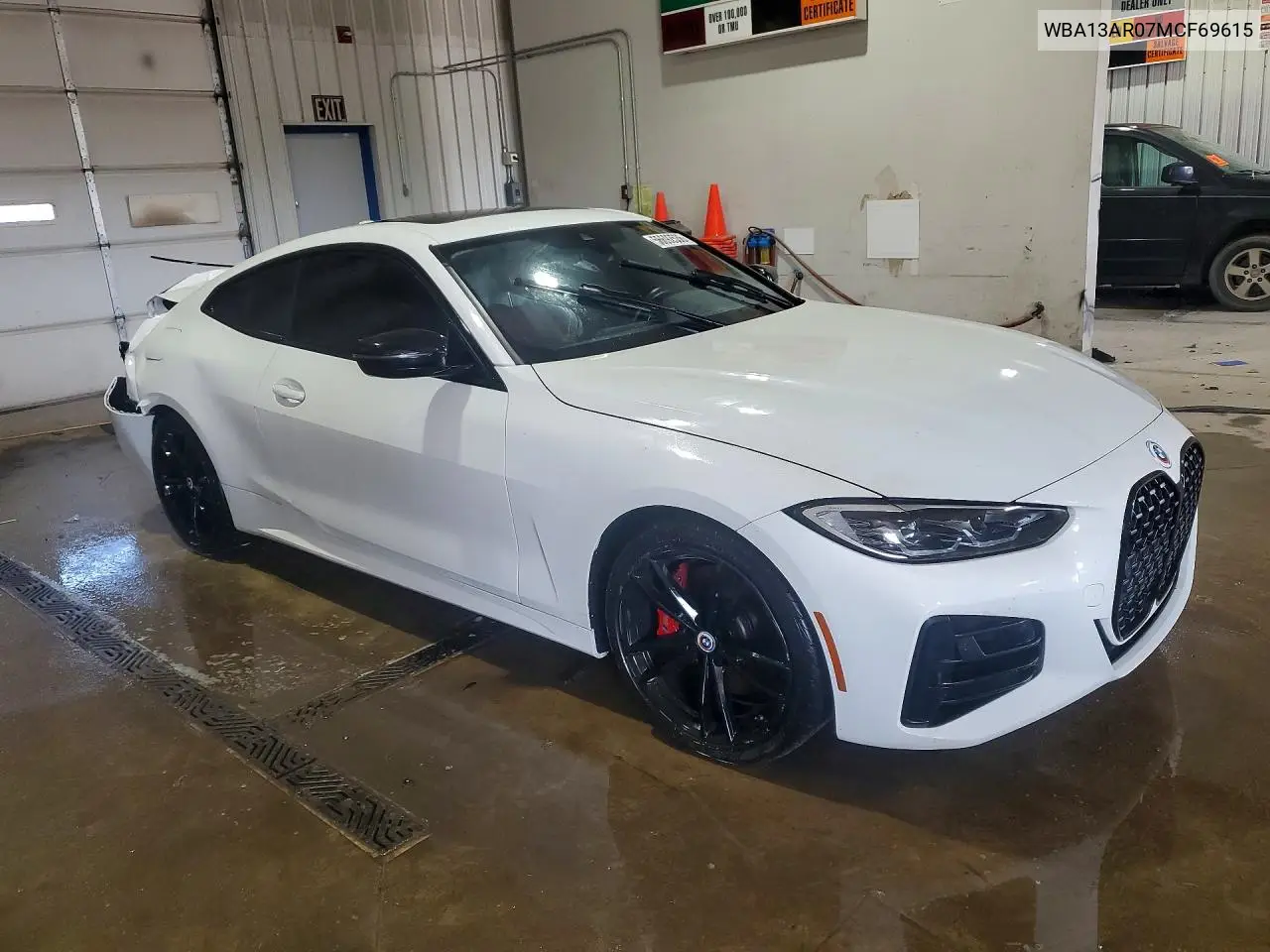 2021 BMW M440Xi VIN: WBA13AR07MCF69615 Lot: 56692536