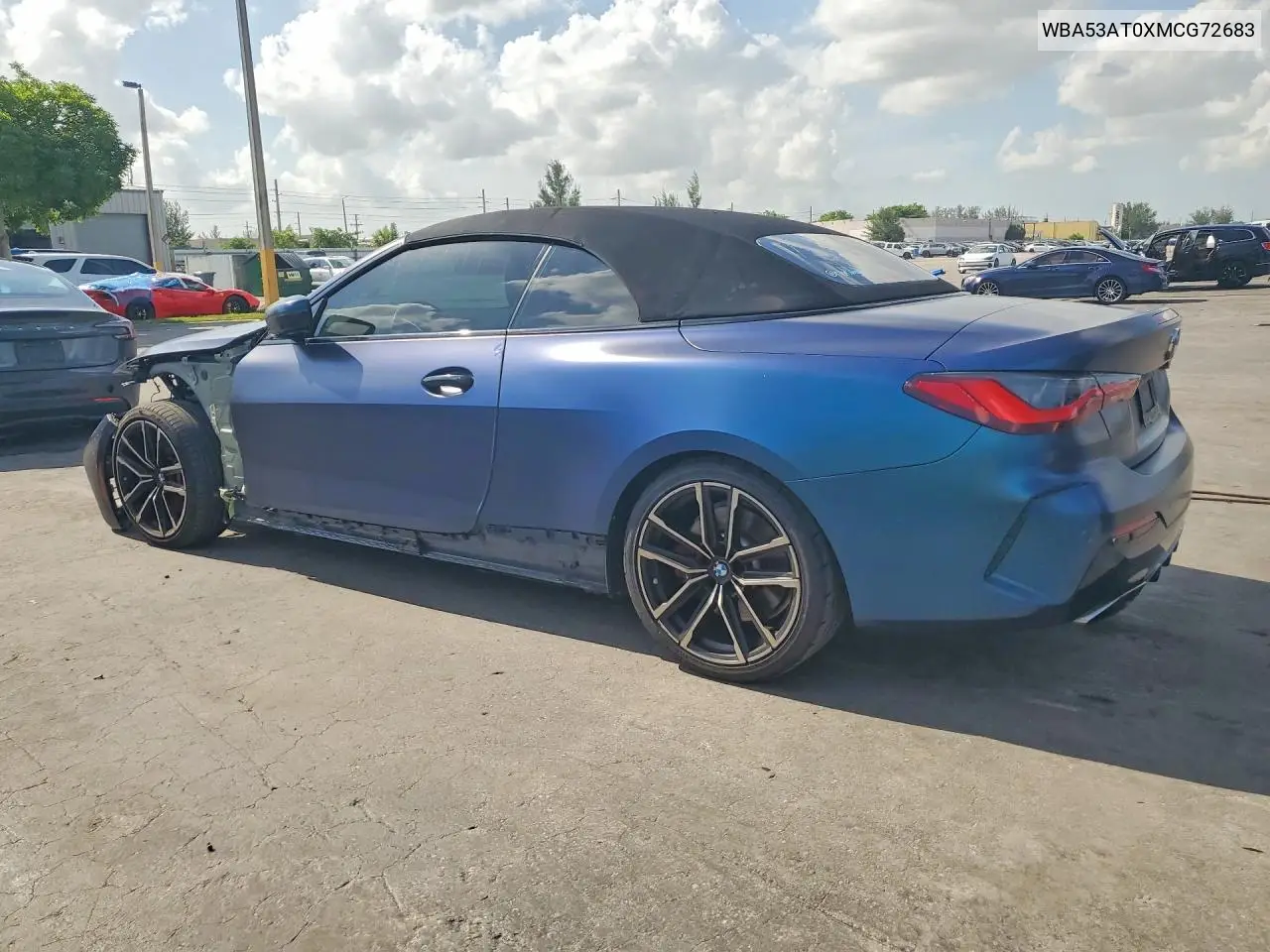 2021 BMW M440I VIN: WBA53AT0XMCG72683 Lot: 57952466