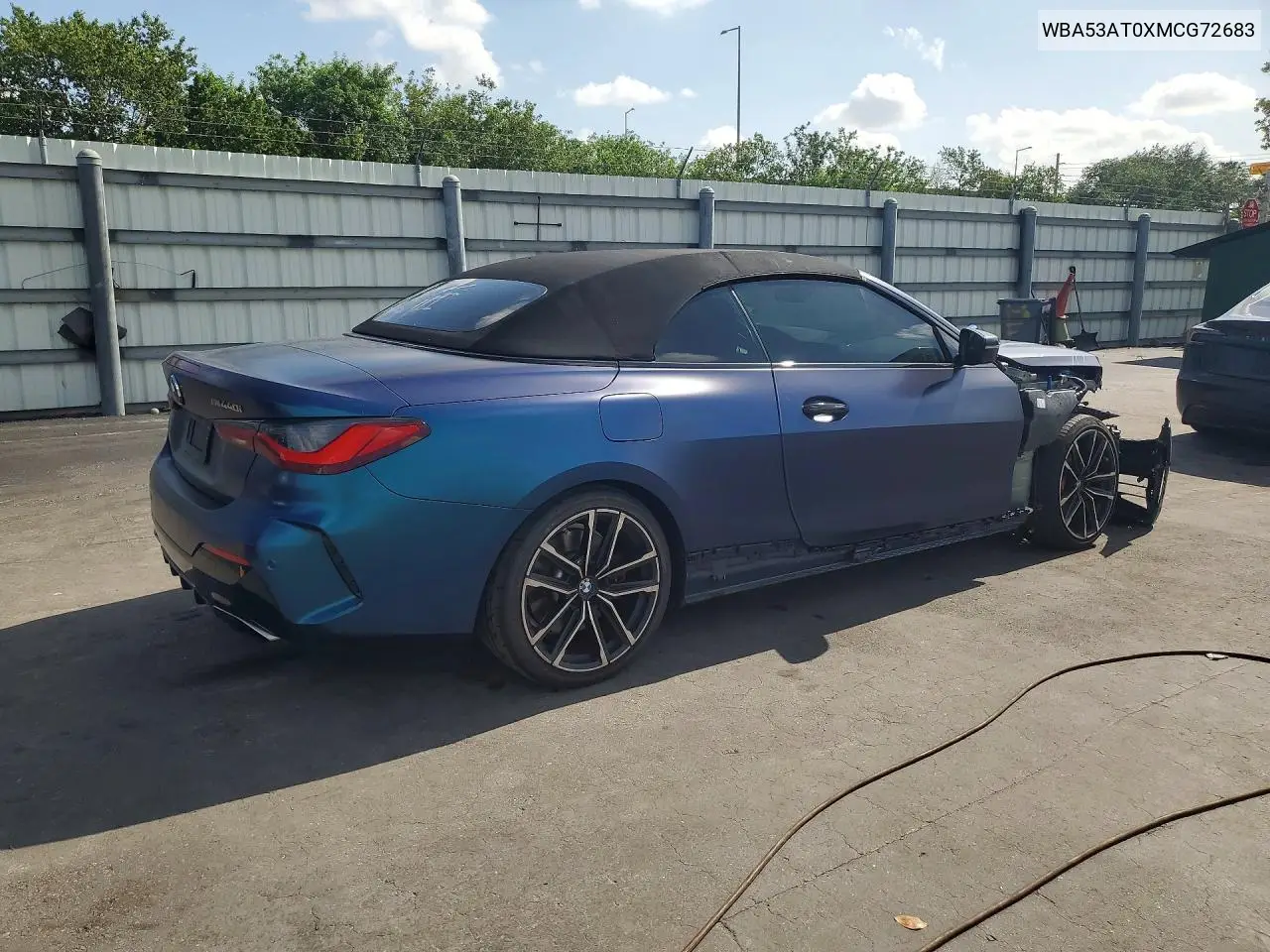 2021 BMW M440I VIN: WBA53AT0XMCG72683 Lot: 57952466