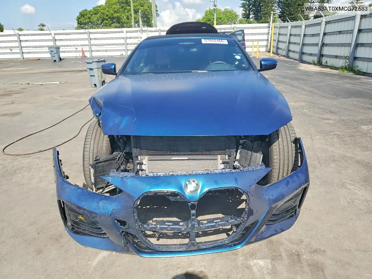 2021 BMW M440I VIN: WBA53AT0XMCG72683 Lot: 57952466