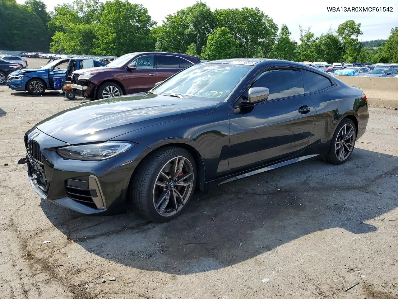 2021 BMW M440Xi VIN: WBA13AR0XMCF61542 Lot: 59073696