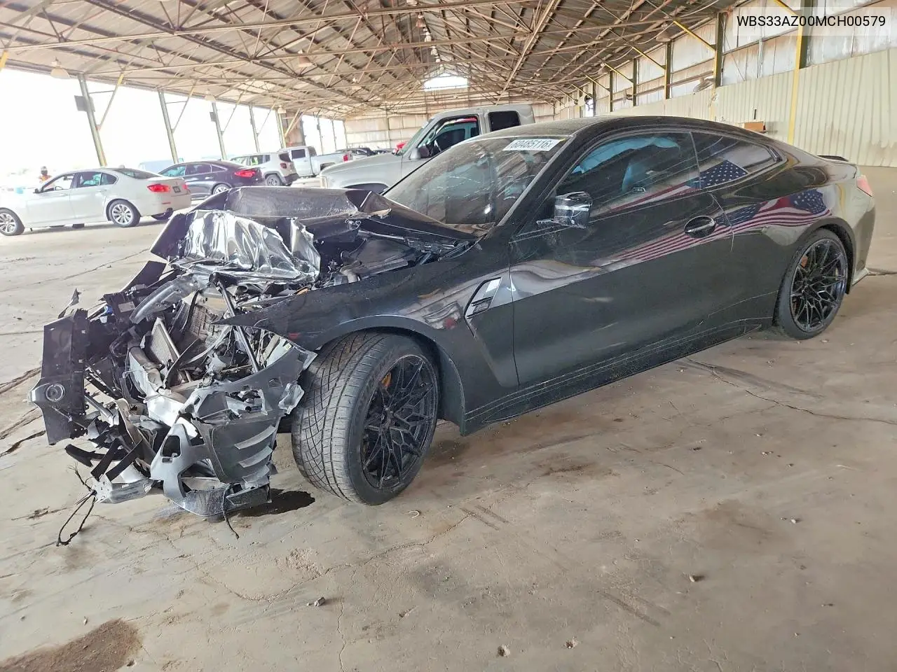2021 BMW M4 Competition VIN: WBS33AZ00MCH00579 Lot: 60485116