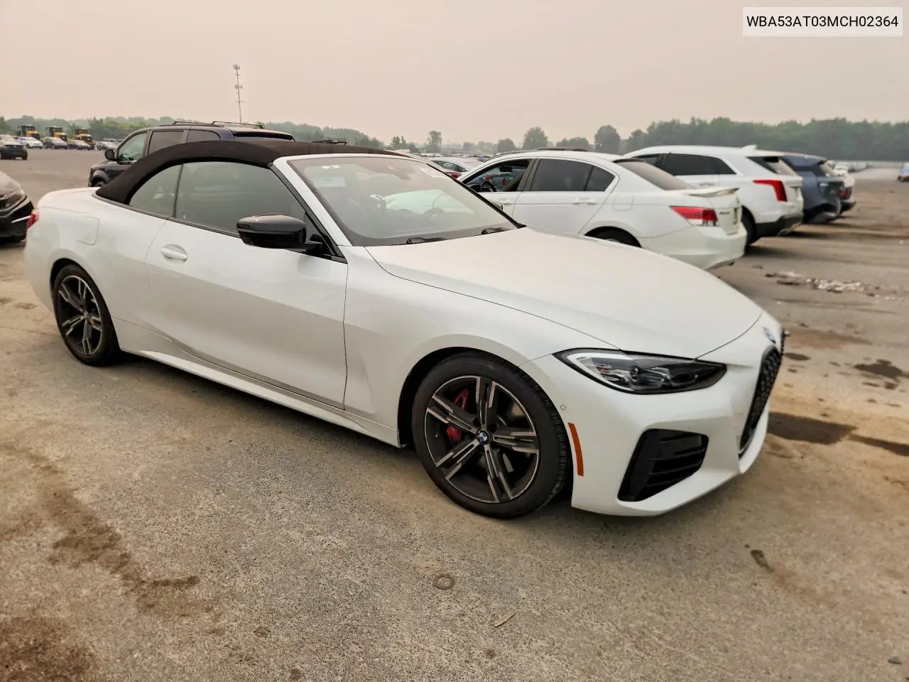 2021 BMW M440I VIN: WBA53AT03MCH02364 Lot: 61332936