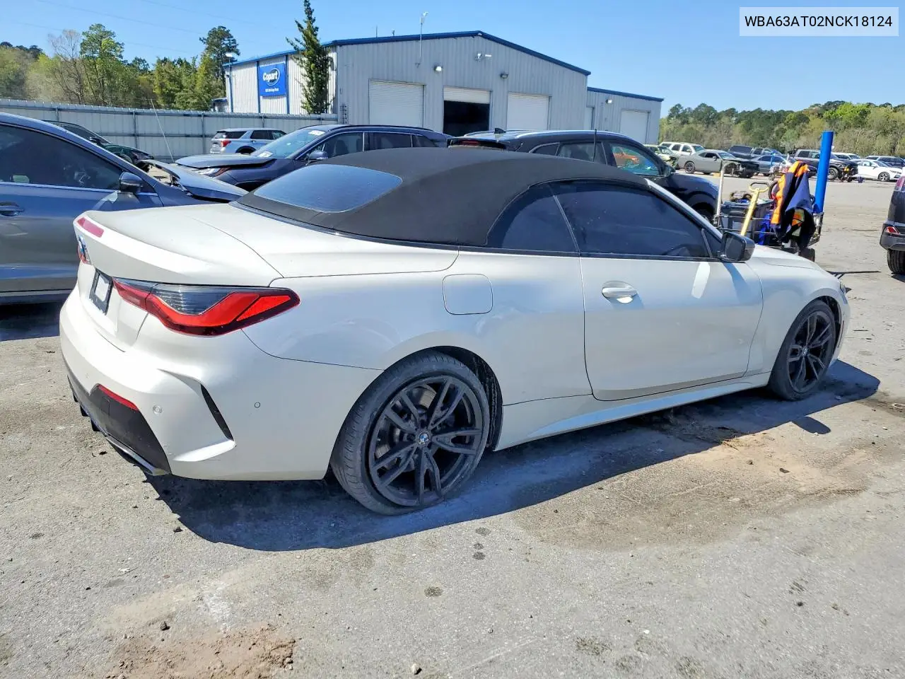 2022 BMW M440Xi VIN: WBA63AT02NCK18124 Lot: 46637106