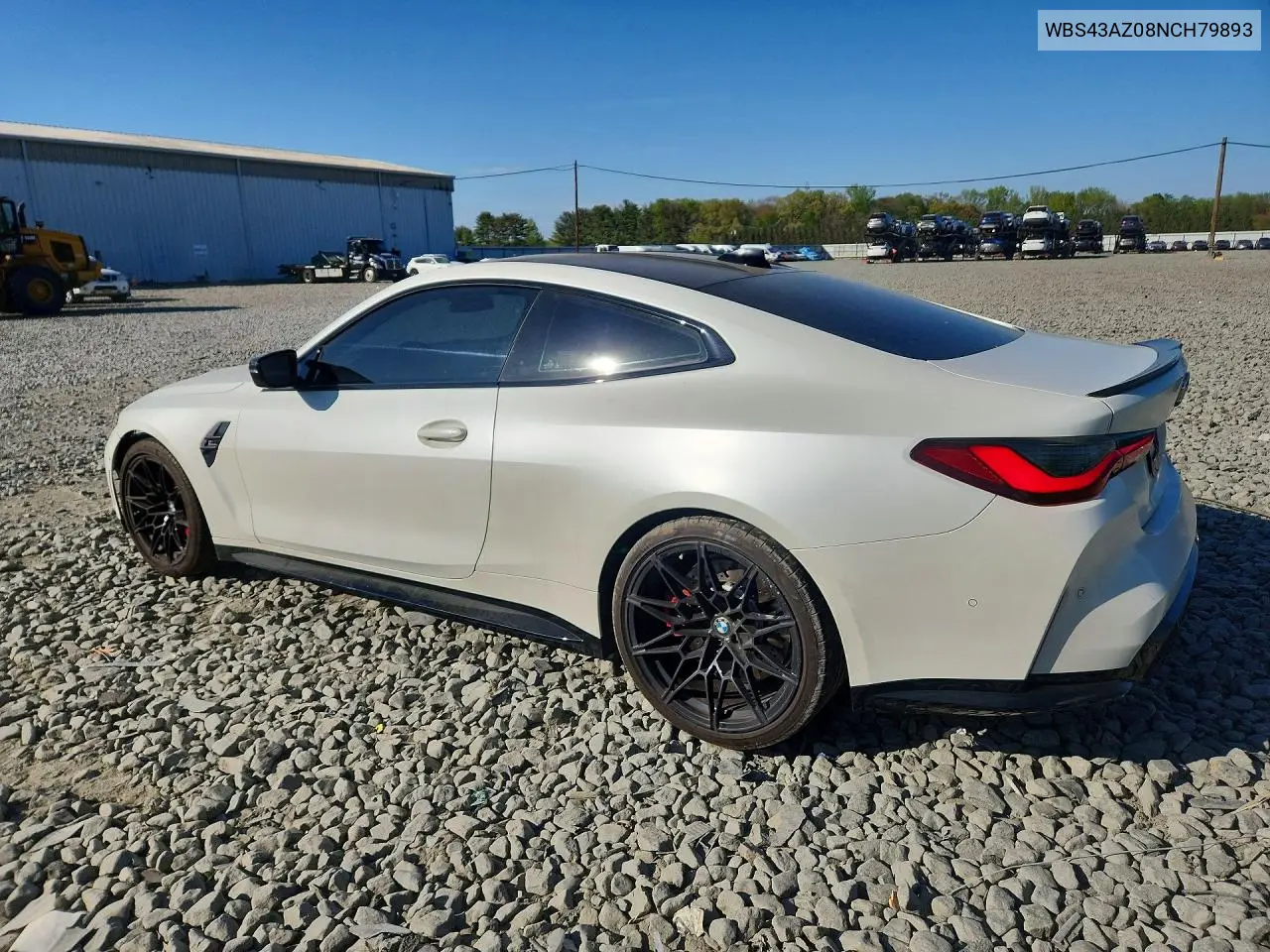 2022 BMW M4 Competition VIN: WBS43AZ08NCH79893 Lot: 50629946
