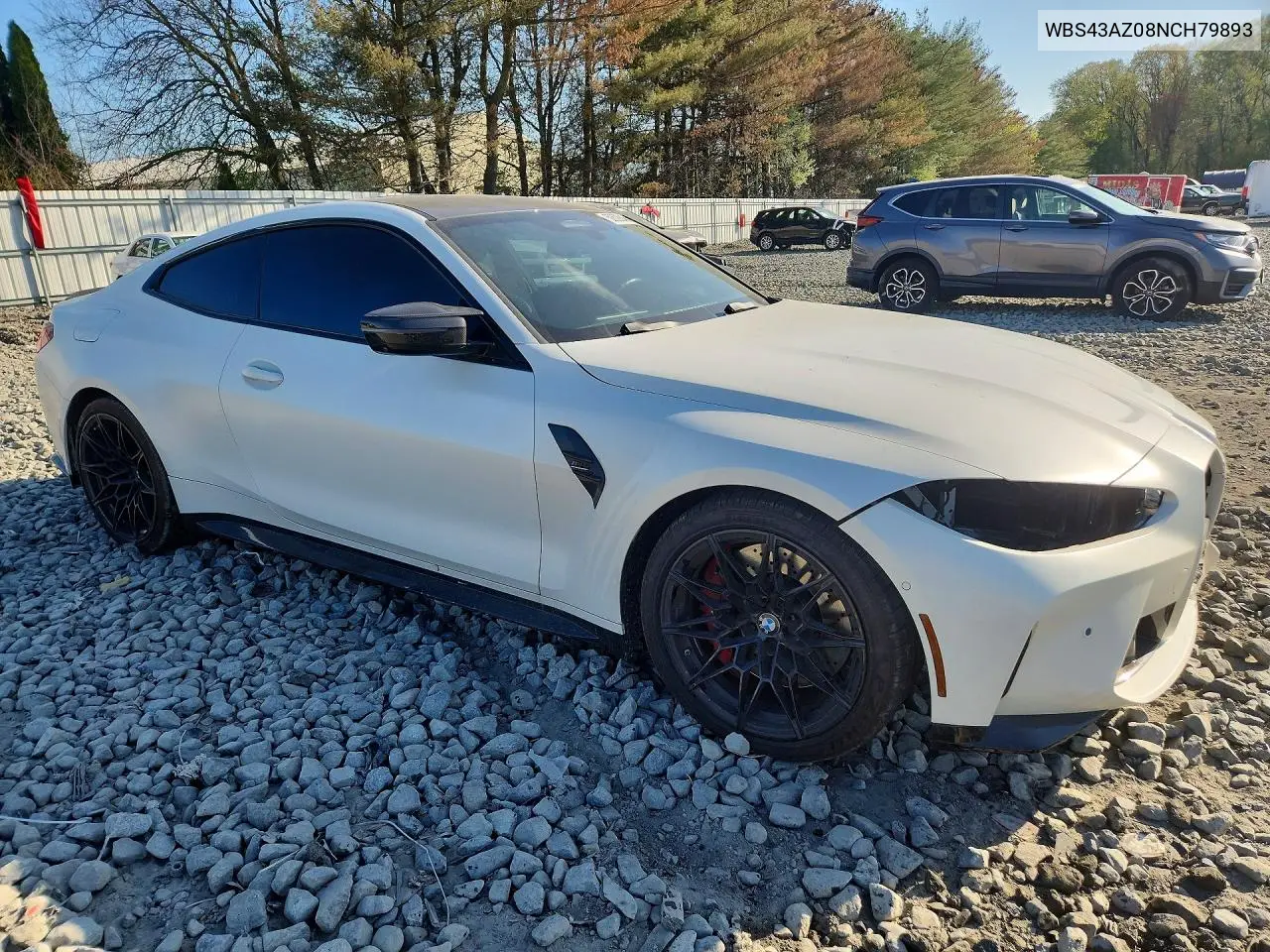 2022 BMW M4 Competition VIN: WBS43AZ08NCH79893 Lot: 50629946