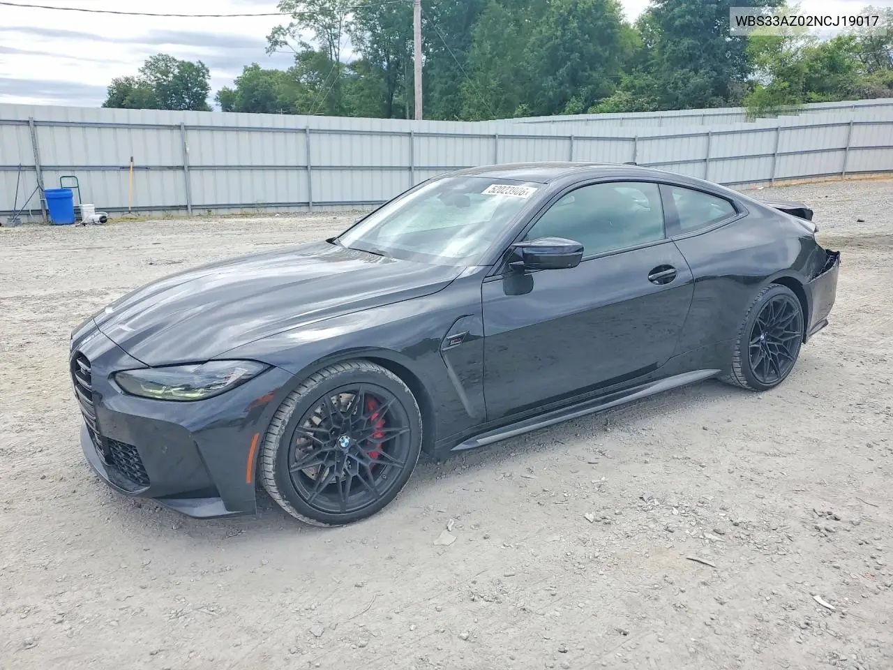 2022 BMW M4 Competition VIN: WBS33AZ02NCJ19017 Lot: 52023906