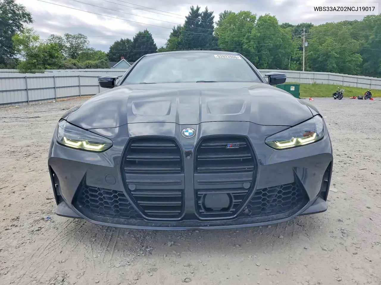 2022 BMW M4 Competition VIN: WBS33AZ02NCJ19017 Lot: 52023906