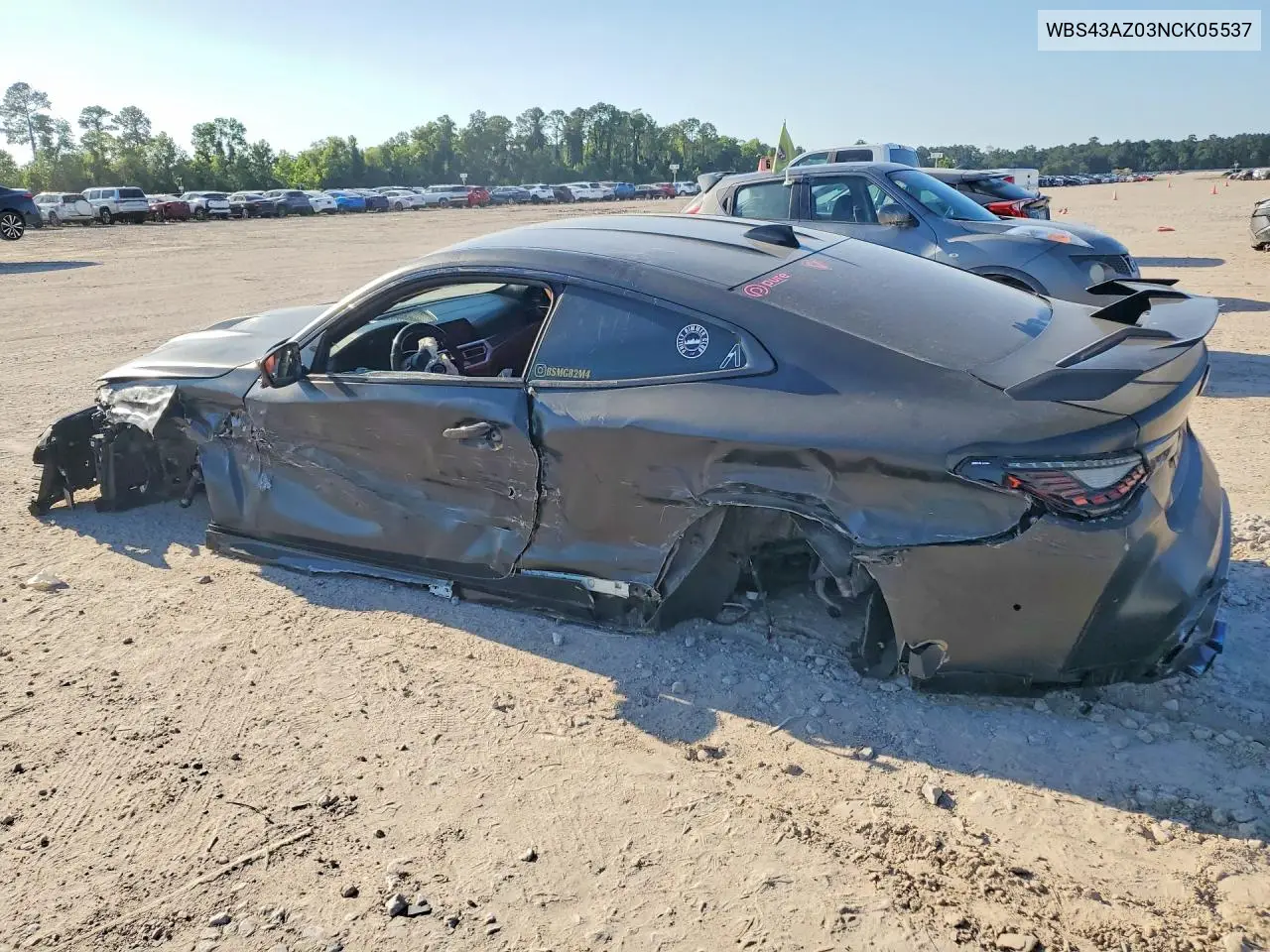 2022 BMW M4 Competition VIN: WBS43AZ03NCK05537 Lot: 53642266