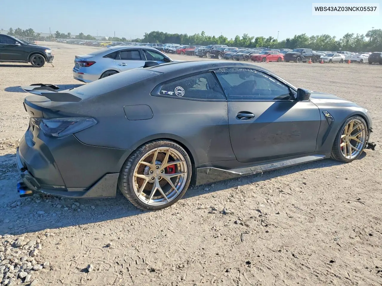 2022 BMW M4 Competition VIN: WBS43AZ03NCK05537 Lot: 53642266