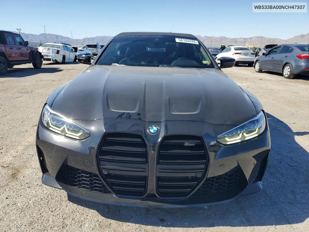 2022 BMW M4 Competition VIN: WBS33BA00NCH47307 Lot: 56104426