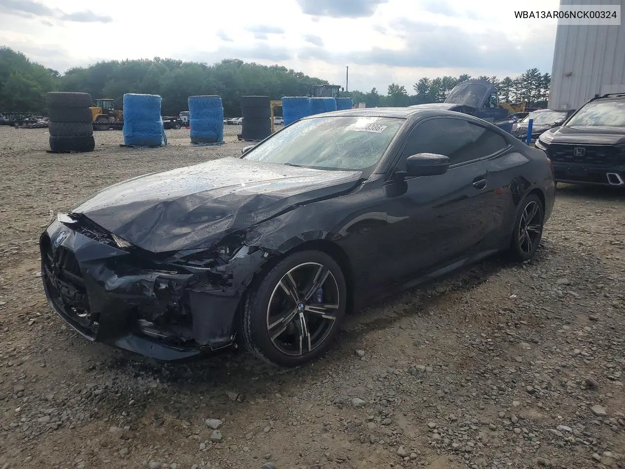 2022 BMW M440Xi VIN: WBA13AR06NCK00324 Lot: 58938386